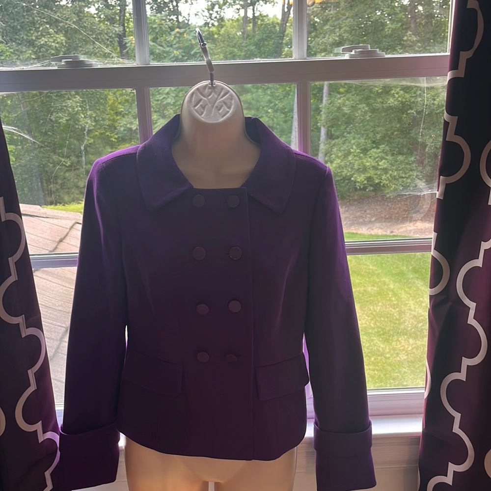 Semantics Purple Button Up Blazer - image 1